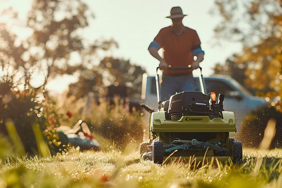 small battery operated lawn mower