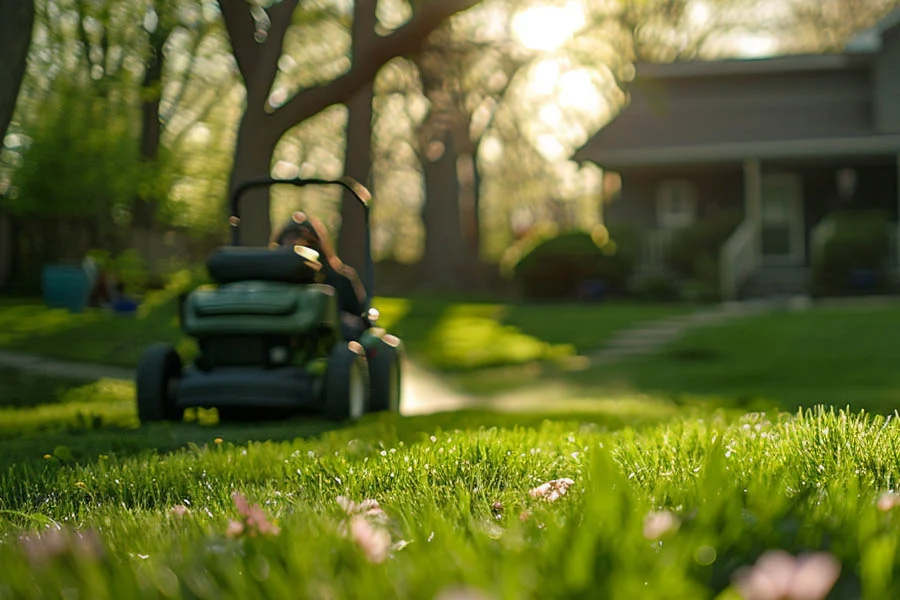 small battery operated lawn mower